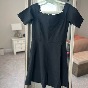 Black off the shoulder dress
